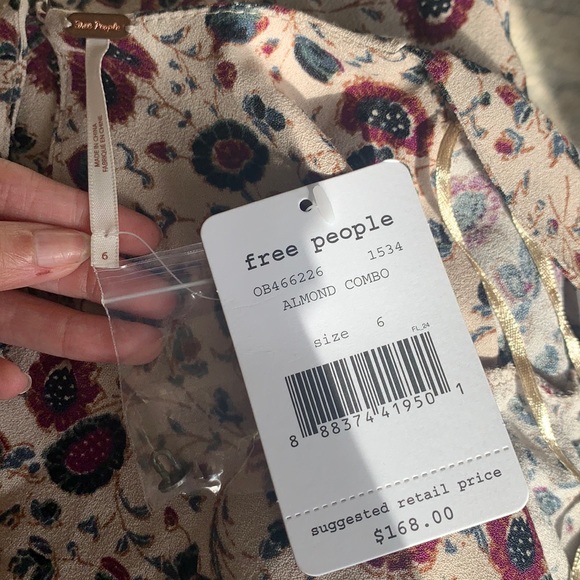 NWT Free People Some Like It Hot Jumpsuit in Almond Combo - Picture 16 of 16